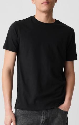 black tee shirt